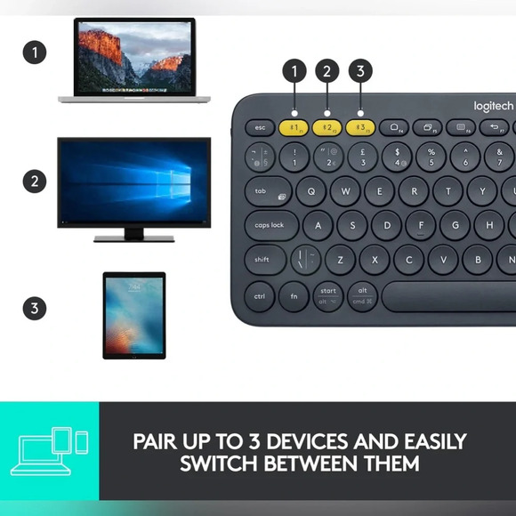 Logitech K380 Multi-Device Bluetooth Keyboard - Picture 7 of 14